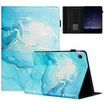 For Lenovo Tab M10 Plus (3rd Gen) Case Auto Wake / Sleep PU Leather Folding Stand Cover Marble Pattern