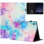 For Lenovo Tab M10 Plus (3rd Gen) Case Auto Wake / Sleep PU Leather Folding Stand Cover Marble Pattern