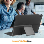 For Lenovo Tab Plus Stand Case Pattern Print Leather Tablet Cover