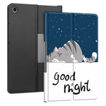 For Lenovo Tab Plus Stand Case Pattern Print Leather Tablet Cover