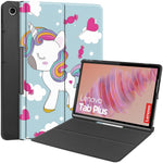 For Lenovo Tab Plus Stand Case Pattern Print Leather Tablet Cover