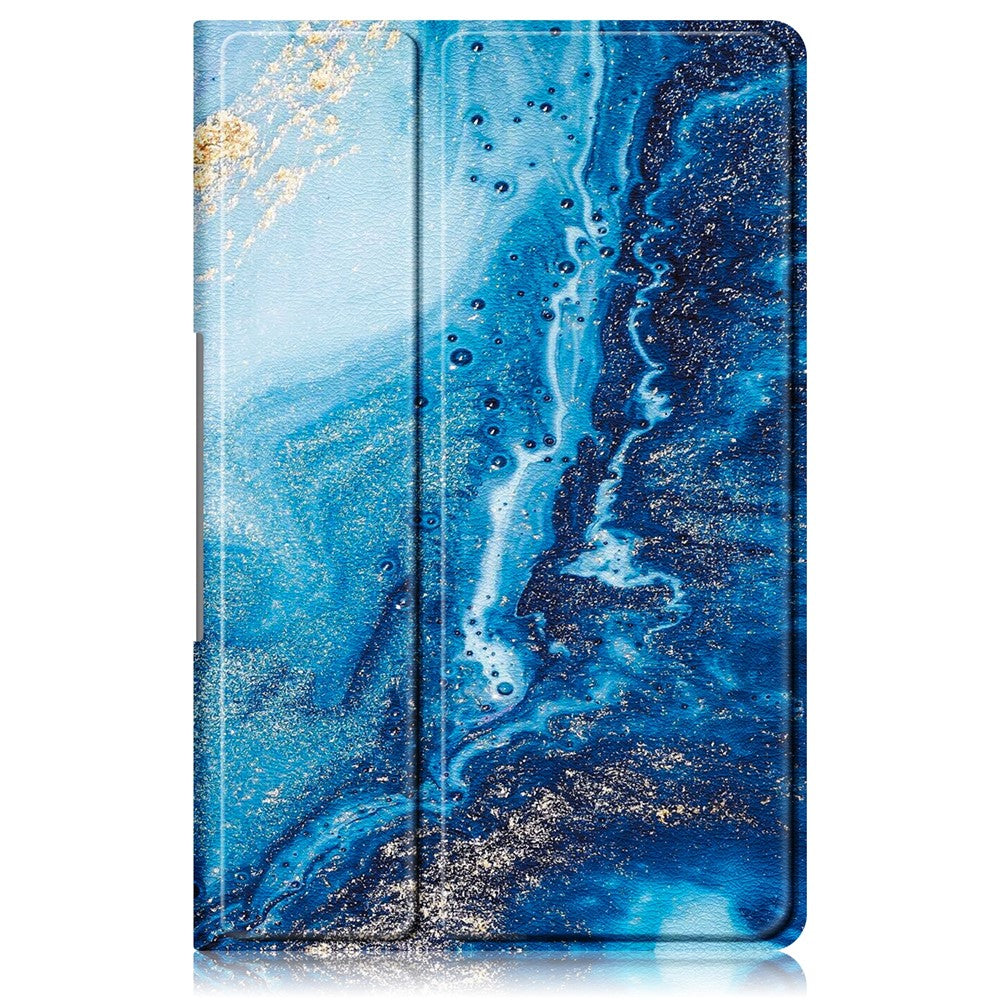 For Lenovo Tab Plus 11.5-inch TB351FU Case Pattern Tablet Leather Cover Hollow Heat Dissipation