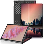 For Lenovo Tab Plus 11.5-inch TB351FU Case Pattern Tablet Leather Cover Hollow Heat Dissipation