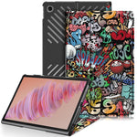 For Lenovo Tab Plus 11.5-inch TB351FU Case Pattern Tablet Leather Cover Hollow Heat Dissipation
