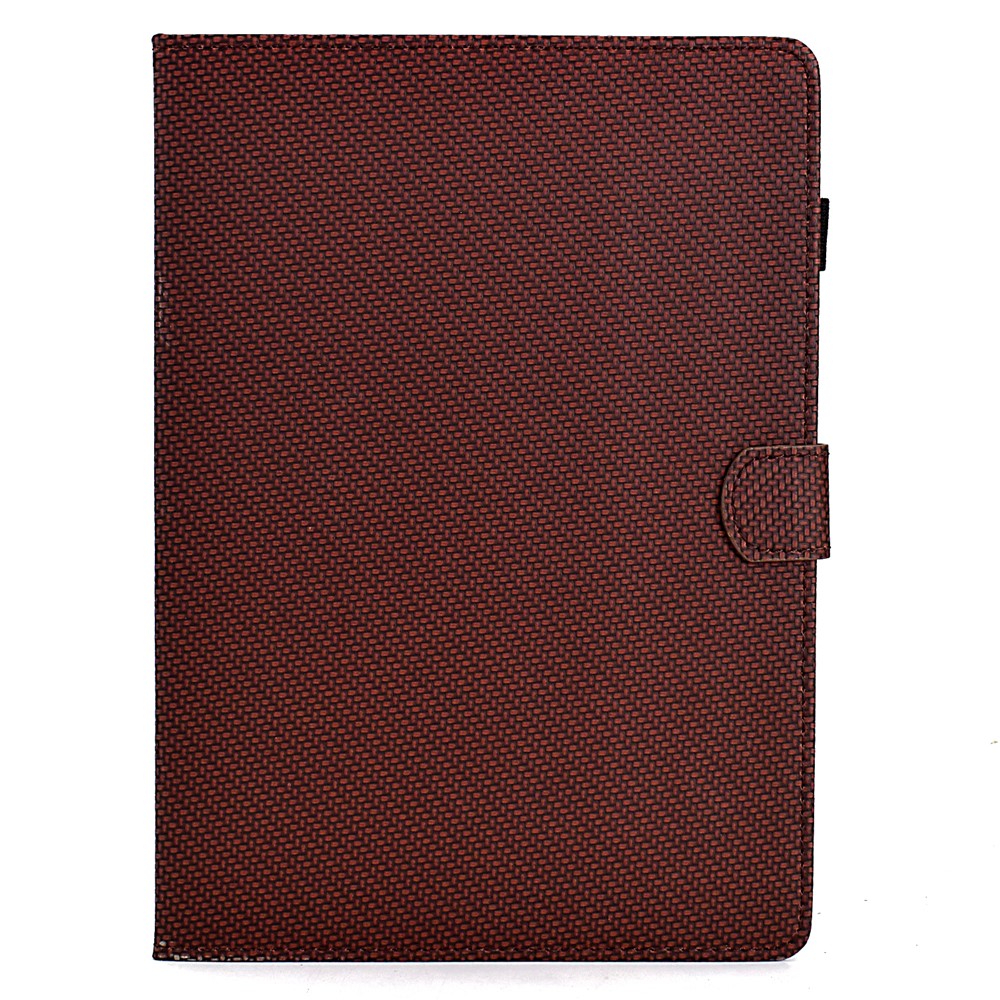 For Lenovo Tab P12 Leather Case Carbon Fiber Texture Tablet Cover Stand View