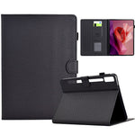 For Lenovo Tab P12 Leather Case Carbon Fiber Texture Tablet Cover Stand View