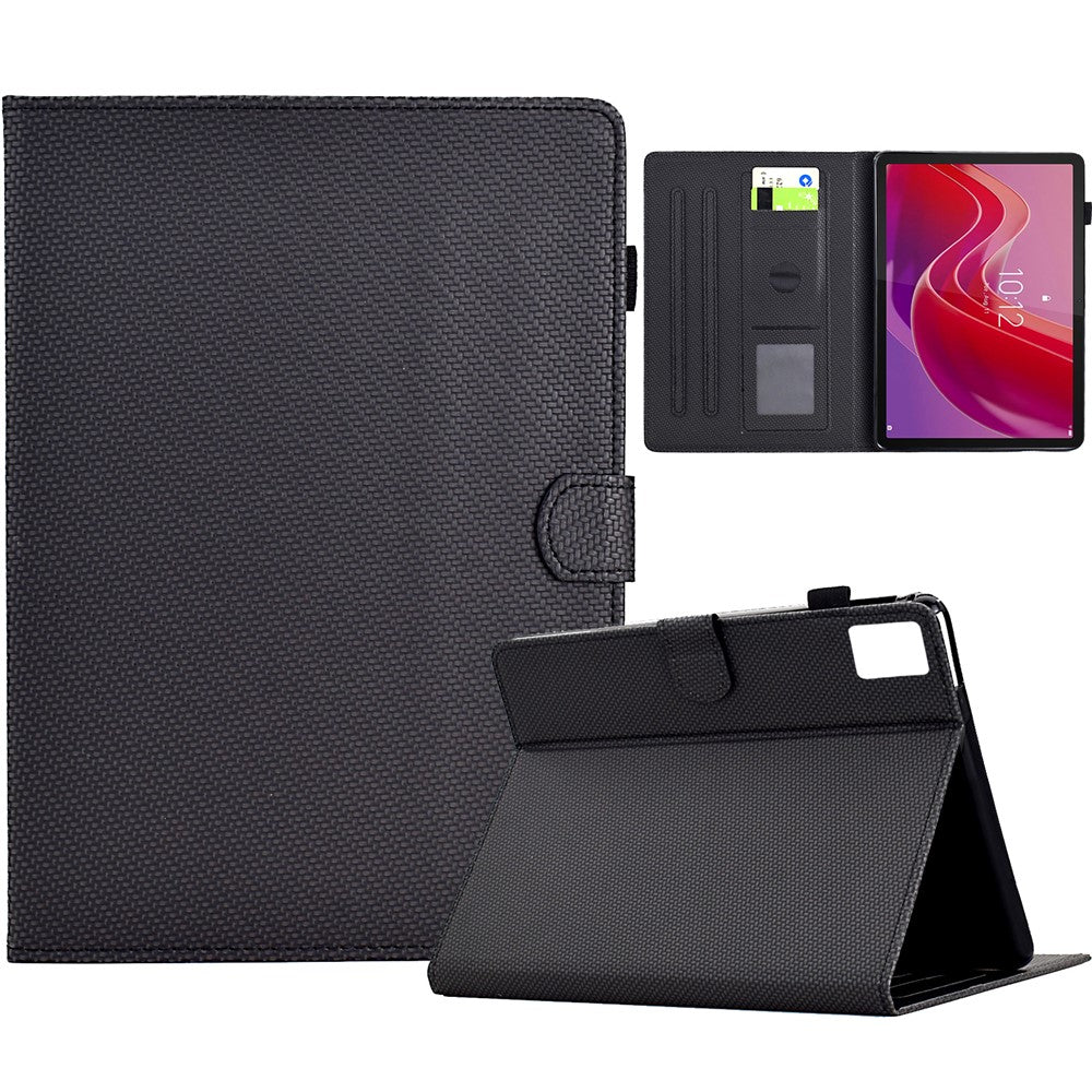 For Lenovo Tab M11 / Xiaoxin Pad 11 2024 Case Carbon Fiber Texture Leather Tablet Cover