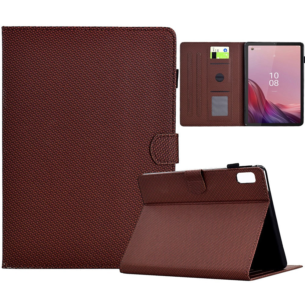 For Lenovo Tab M9 TB-310FU Case Card Slots Leather Tablet Cover with Stand View