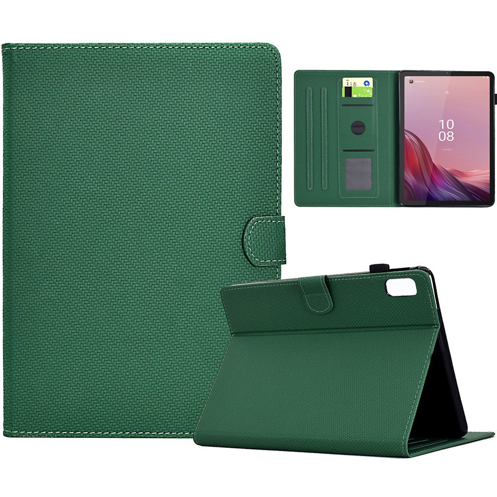 For Lenovo Tab M9 TB-310FU Case Card Slots Leather Tablet Cover with Stand View