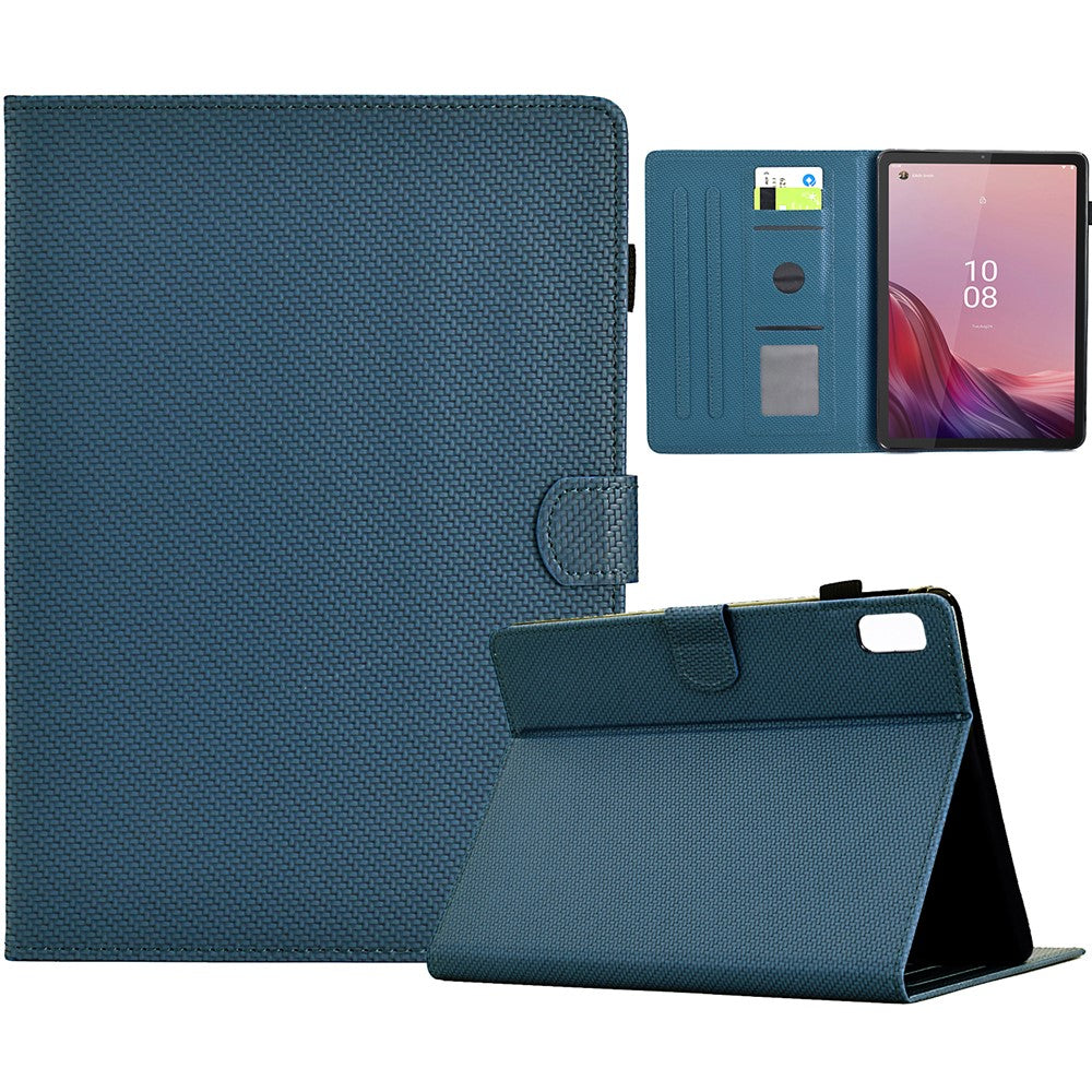 For Lenovo Tab M9 TB-310FU Case Card Slots Leather Tablet Cover with Stand View