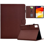 For Xiaomi Redmi Pad SE Case Carbon Fiber Texture PU Leather Cover Stand View