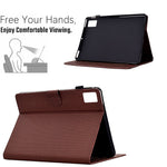 For Xiaomi Redmi Pad SE Case Carbon Fiber Texture PU Leather Cover Stand View