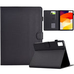 For Xiaomi Redmi Pad SE Case Carbon Fiber Texture PU Leather Cover Stand View