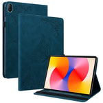 For Huawei MatePad SE 11 Case Imprinted Butterfly Flower PU Leather Flip Card Slots Tablet Cover