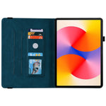 For Huawei MatePad SE 11 Case Imprinted Butterfly Flower PU Leather Flip Card Slots Tablet Cover