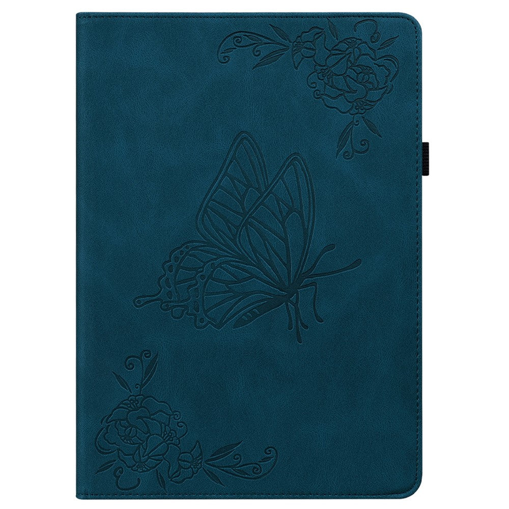 For Huawei MatePad SE 11 Case Imprinted Butterfly Flower PU Leather Flip Card Slots Tablet Cover