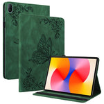 For Huawei MatePad SE 11 Case Imprinted Butterfly Flower PU Leather Flip Card Slots Tablet Cover