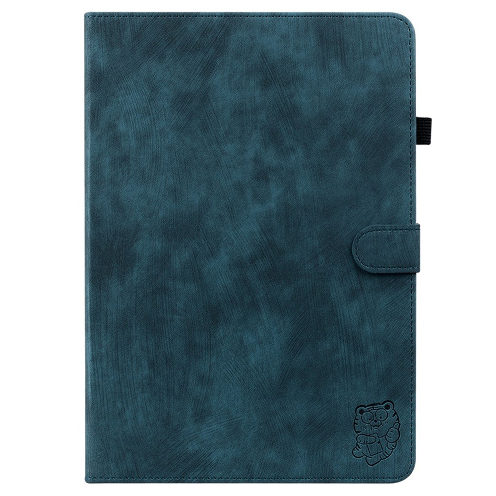 For Lenovo Tab K11 Plus Cases Anti-Slip Tiger Imprint PU Leather Tablet Cover