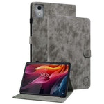 For Lenovo Tab K11 Plus Cases Anti-Slip Tiger Imprint PU Leather Tablet Cover