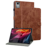For Lenovo Tab K11 Plus Cases Anti-Slip Tiger Imprint PU Leather Tablet Cover