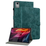 For Lenovo Tab K11 Plus Cases Anti-Slip Tiger Imprint PU Leather Tablet Cover