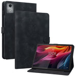 For Lenovo Tab K11 Plus Case Lily Flower Imprint Card Slots Leather Tablet Cover