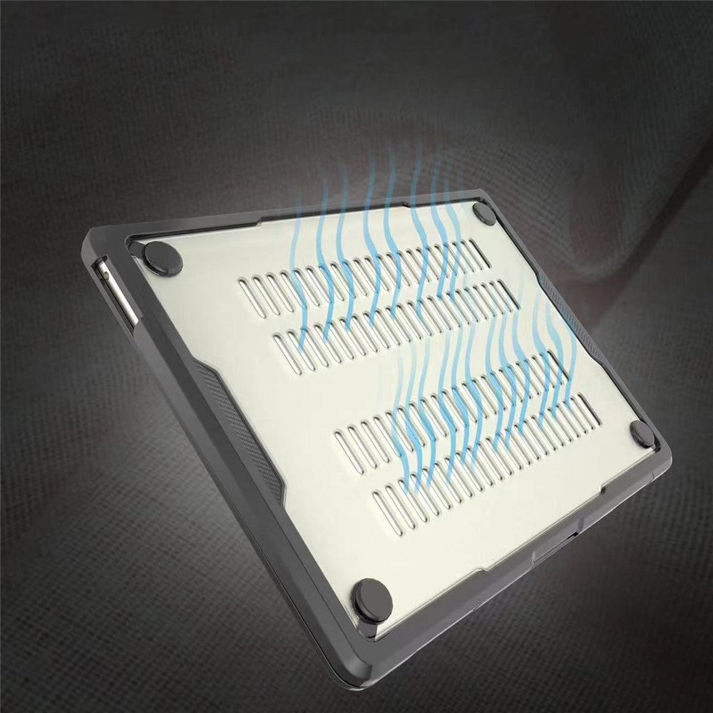 Til MacBook Air 13 tommer (2026) A3449 / (2025) A3240 / (2024) A3113 / (2022) A2681 Beskyttende Cover PC+TPU Laptop Cover
