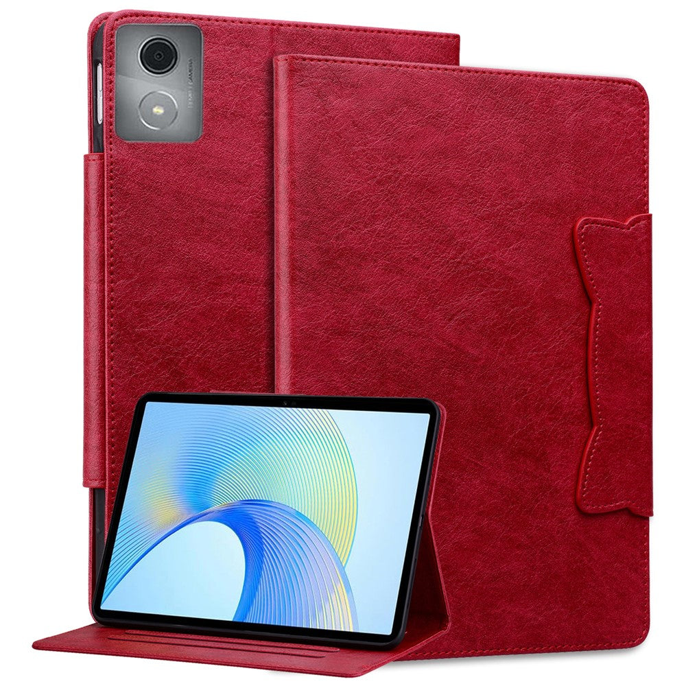 For Lenovo Tab M11 Plus / Tab K11 Plus Case Stand PU Leather Tablet Cover Cat Buckle Closure