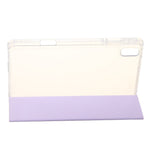 For Huawei MatePad SE 11 Case Tri-Fold Stand Leather+TPU+Acrylic Clear Back Tablet Cover