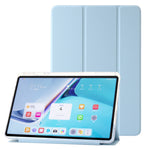 For Huawei MatePad SE 11 Case Tri-Fold Stand Leather+TPU+Acrylic Clear Back Tablet Cover