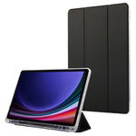 For Samsung Galaxy Tab S9 / S10 Lite / S10 FE / S9 FE Case Tri-Fold Stand Smart Auto / Wake Leather Tablet Cover Carbon Fiber Texture
