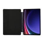 For Samsung Galaxy Tab S9 / S10 Lite / S10 FE / S9 FE Case Tri-Fold Stand Smart Auto / Wake Leather Tablet Cover Carbon Fiber Texture