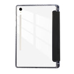 For Samsung Galaxy Tab S9 / S10 Lite / S10 FE / S9 FE Case Tri-Fold Stand Smart Auto / Wake Leather Tablet Cover Carbon Fiber Texture