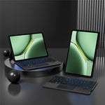 For OnePlus Pad Pro Leather Case + Bluetooth-compatible Keyboard with Backlight Trackpad