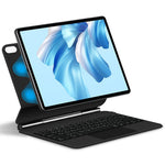 Huawei MateBook E Go Magnetiskt Flytande Bluetooth-kompatibelt Tangentbord + Läderfodral till Surfplatta (Engelska)
