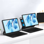 Huawei MateBook E Go Magnetiskt Flytande Bluetooth-kompatibelt Tangentbord + Läderfodral till Surfplatta (Engelska)