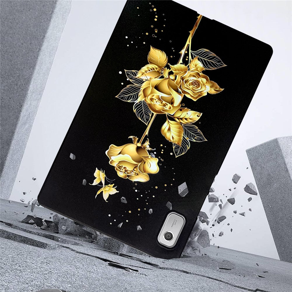 For Lenovo Tab M9 TB-310FU TPU Case Pattern Printing Slim Tablet Protective Cover