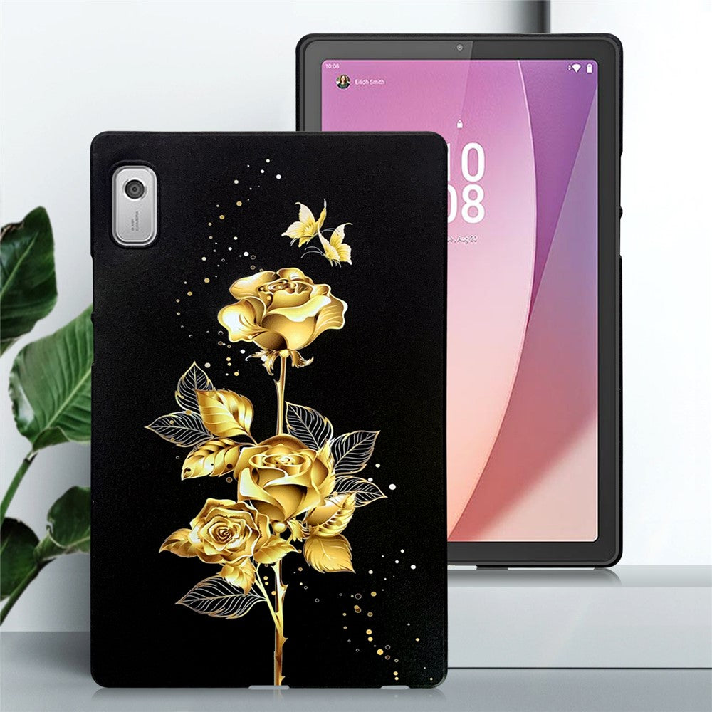 For Lenovo Tab M9 TB-310FU TPU Case Pattern Printing Slim Tablet Protective Cover