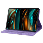 For Lenovo Xiaoxin Pad Pro 12.7 inch Case Card Slots Leather Tablet Stand Folio Cover Flower Cat