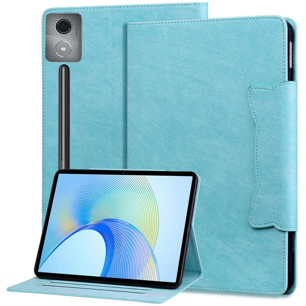 For Lenovo Xiaoxin Pad Pro 12.7 inch Case Cat Buckle Closure Leather Protective Stand Cover