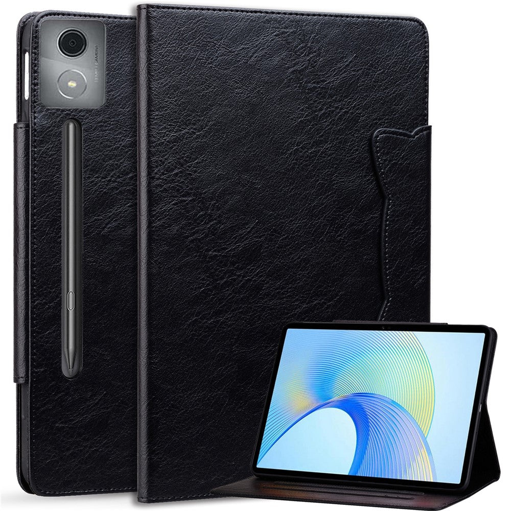 For Lenovo Xiaoxin Pad Pro 12.7 inch Case Cat Buckle Closure Leather Protective Stand Cover