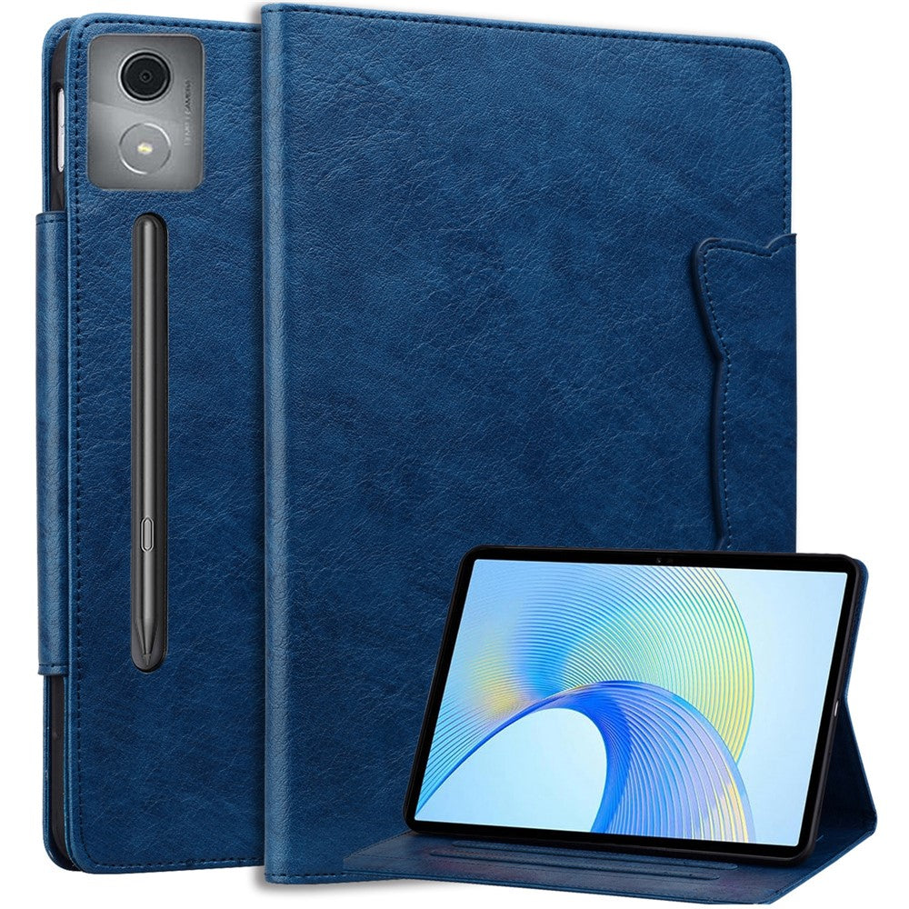 For Lenovo Xiaoxin Pad Pro 12.7 inch Case Cat Buckle Closure Leather Protective Stand Cover