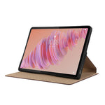 Lenovo Tab Plus stativfodral reptåligt PU-läder surfplatta med fällbart lock