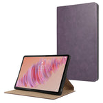 Lenovo Tab Plus stativfodral reptåligt PU-läder surfplatta med fällbart lock