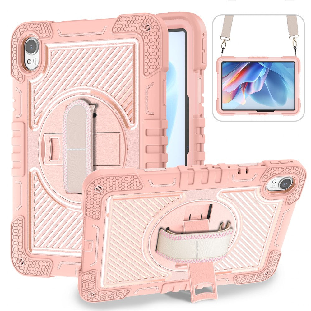 For Huawei MatePad 11.5 S (2024) Case Silicone+PC Kickstand Tablet Cover with Shoulder Strap