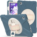 Lenovo Tab M10 Plus (3:e generationen) / Xiaoxin Pad 2022 10,6 tum TB-125F / 128F 360 graders rotation Handrem Surfplattafodral Fallskyddande PC + Silikonstöd