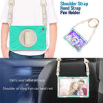 For Lenovo Tab M10 Plus (3rd Gen) / Xiaoxin Pad 2022 10.6 inch TB-125F / TB-128F 360 Degree Rotatable Hand Strap Tablet Case PC + Silicone Kickstand Cover with Shoulder Strap