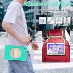 For Lenovo Tab M10 Plus (3rd Gen) / Xiaoxin Pad 2022 10.6 inch TB-125F / TB-128F 360 Degree Rotatable Hand Strap Tablet Case PC + Silicone Kickstand Cover with Shoulder Strap