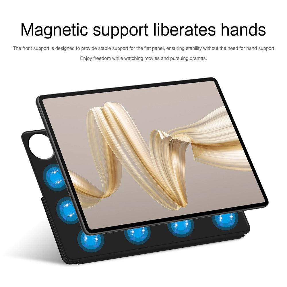 For Huawei MatePad Pro 12.2 (2024) Leather Case Origami Stand Magnetic Tablet Cover Auto Wake / Sleep