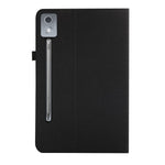 For Lenovo Xiaoxin Pad Pro 12.7 inch Leather Case Card Holder Cloth Texture Tablet Stand Cover
